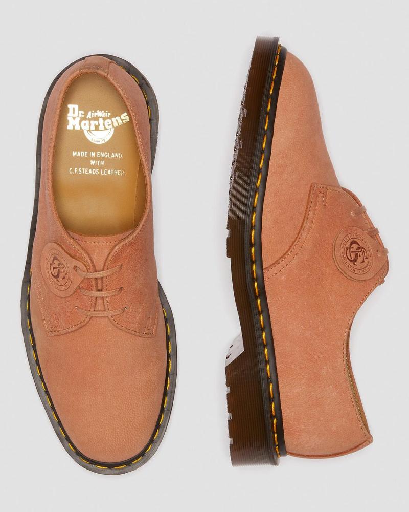 Zapatos Oxford Dr Martens 1461 Made in England Nubuck Cuero Hombre Rosas | MX 219WNB